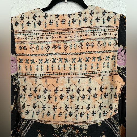 Free People Descanso Mini Dress Small Long Sleeve Boho - Picture 8 of 11